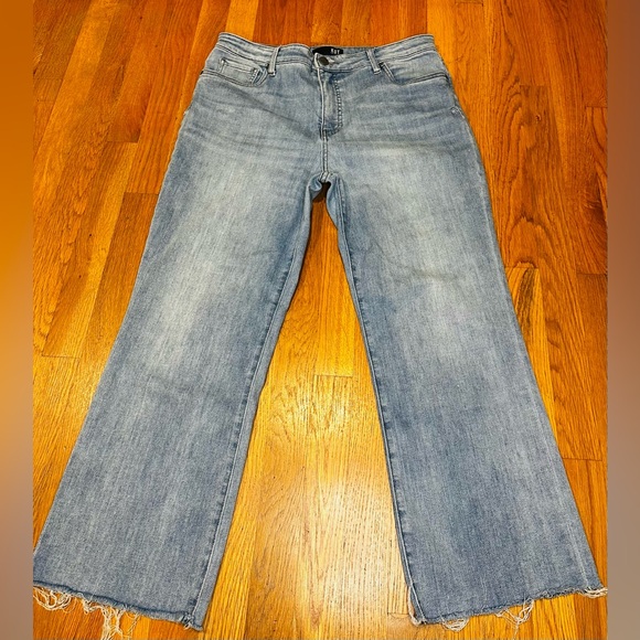 Kut from the Kloth Denim - Kut from the Kloth Kelsey High Rise Fab Ab Ankle Flare Jeans Women’s 14 Raw Hem